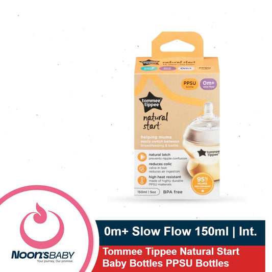 Baby Feeder 0m+ Slow Flow 150ml PPSU Bottle Tommee Tippee Natural Start Baby Feeder