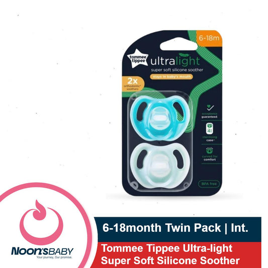 Tommee Tippee 2pcs Multicolor 6-18months Ultra-light Super Soft Silicone Soother