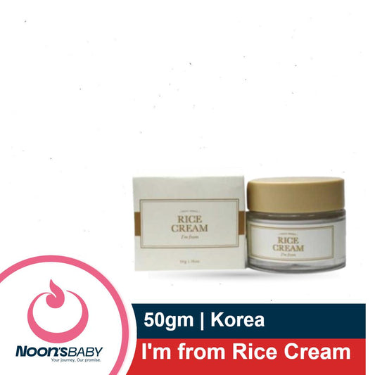 I'm from Rice Cream 50gm, 41% Rice Bran Essence with Ceramide, Glowing Look, Improves Moisture Skin Barrier, Nourishes Deeply, Smoothening to Even Out Skin Tone, K Beauty
