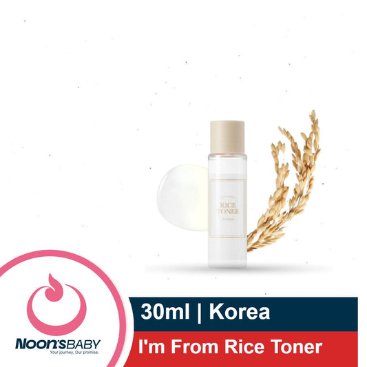 I'm from Rice Toner 30ml | 77.78% Rice Extract from Korea, Glow Essence with Niacinamide, Hydrating for Dry Skin, Vegan, Alcohol Free, Fragrance Free, Peta Approved