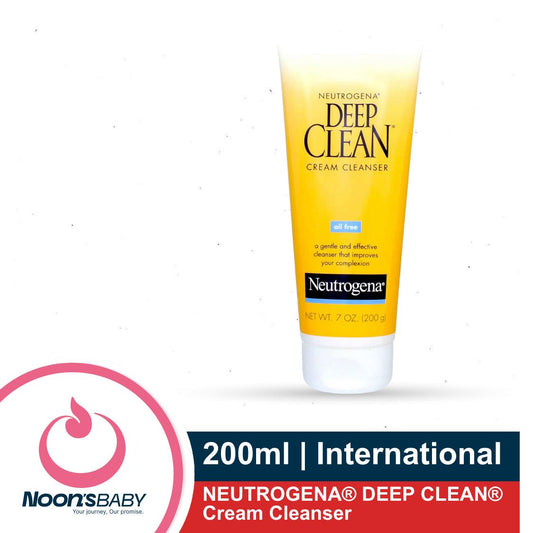 NEUTROGENA DEEP CLEAN Cream Cleanser 200ml with Beta Hydroxy Acid to Remove Dirt, Oil & Makeup, Alcohol-Free, Oil-Free & Non-Comedogenic | International