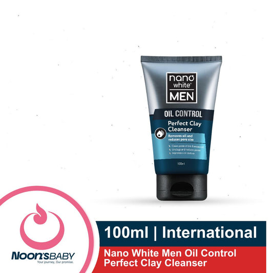 Nano White Men Oil Control Perfect Clay Cleanser 100ml | International
