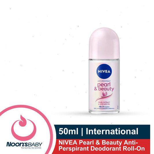 NIVEA Pearl & Beauty Anti-Perspirant Deodorant Roll-On 50ml | Fresh Fragrance Deodorant for Women, Roll-On Deodorant for Women, Deodorant Women's