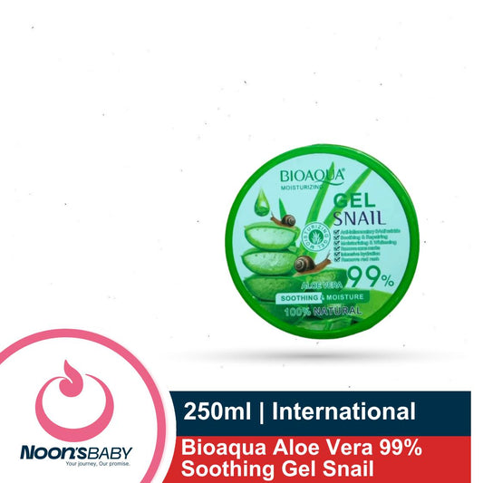 Bioaqua Aloe Vera 99% Soothing Gel Snail 250ml | Made in P.R.C