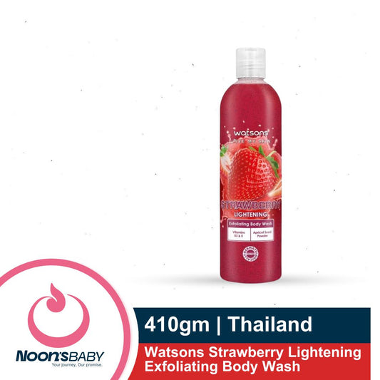 Watsons Strawberry Lightening Exfoliating Body Wash 410gm | Made in Thailand