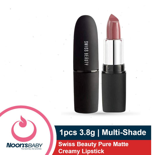 Swiss Beauty Pure Matte Creamy Lipstick 1pcs 3.8gm | All Shades Available