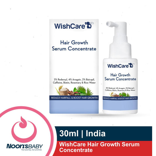 WishCare Hair Growth Serum Concentrate 30ml - 3% Redensyl, 4% Anagain, 2% Baicapil, Caffeine, Biotin & Rice Water - Advanced Hair Growth Serum for Hair Fall Control & Hair Growth 30ml
