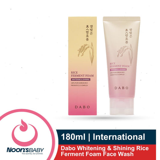 Dabo Whitening & Shining Rice Ferment Foam Face Wash 180ml | Korea