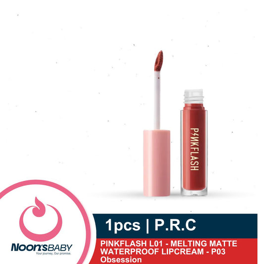 PINKFLASH L01 - MELTING MATTE WATERPROOF LIPCREAM - P03 Obsession 3.25gm 1pcs