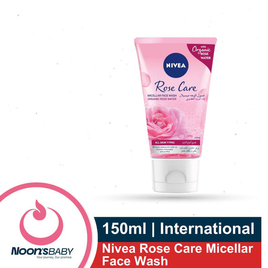 Nivea Rose Care Micellar Face Wash 150ml Facial Cleanser for All Skin Type