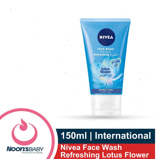 Nivea Face Wash Refreshing Lotus Flower 150ml Facial Cleanser for Normal Skin
