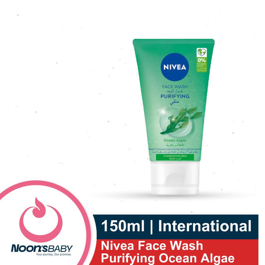 Nivea Face Wash Purifying Ocean Algae 150ml Facial Cleanser for Combination Skin