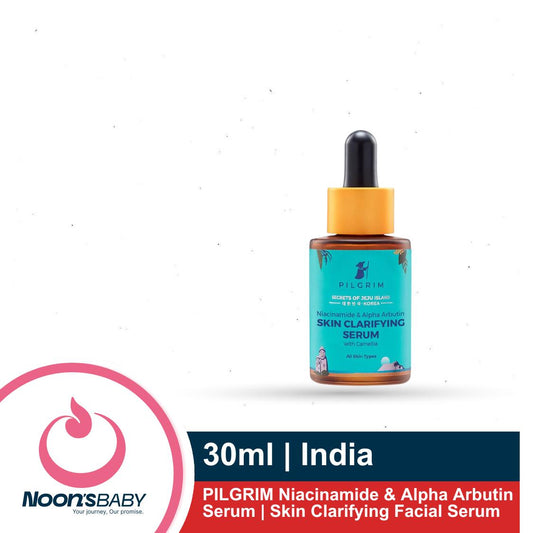 PILGRIM Niacinamide & Alpha Arbutin Serum 30ML With Camellia | Skin Clarifying Facial Serum for Acne-Prone Skin | Strengthens Barrier, Controls Oil & Fades Acne Scars