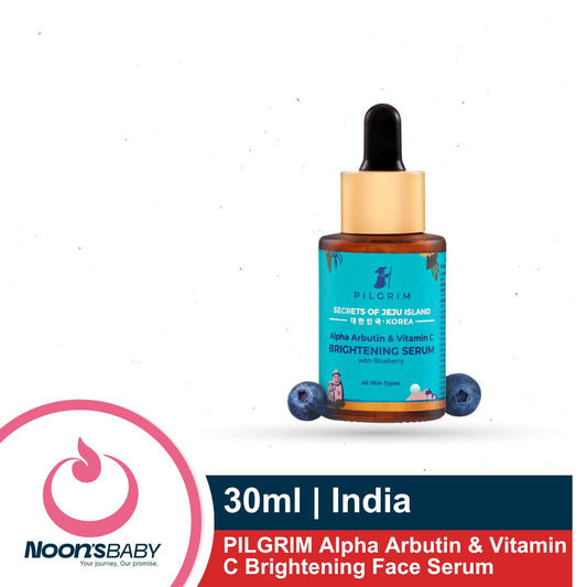 PILGRIM Alpha Arbutin & Vitamin C Brightening Face Serum 30ml |All skin types | Men & Women| Korean Skin Care