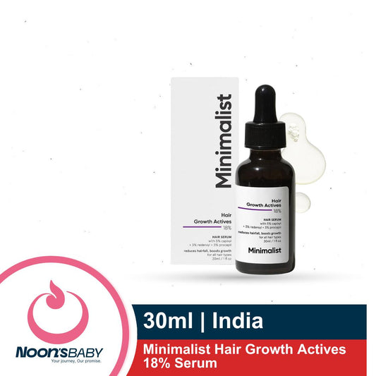 Minimalist Hair Growth Active 18% Serum 30ml With 3% Redensyl, 3% Anagain, 3% Procapil, 5% Capixyl & 4% Baicapil 18% Hair Growth Actives | For Hair Fall Control | For Men & Women