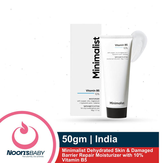 Minimalist Vitamin B5 10% Moisturizer 50g | Minimalist Dehydrated Skin & Damaged Barrier Repair Moisturizer with 10% Vitamin B5 | Oil-Free Hydration & Lightweight Gel Formula | Fast-Absorbing & Non-Sticky Lightweight Winter Cream For Women & Men | Fragran