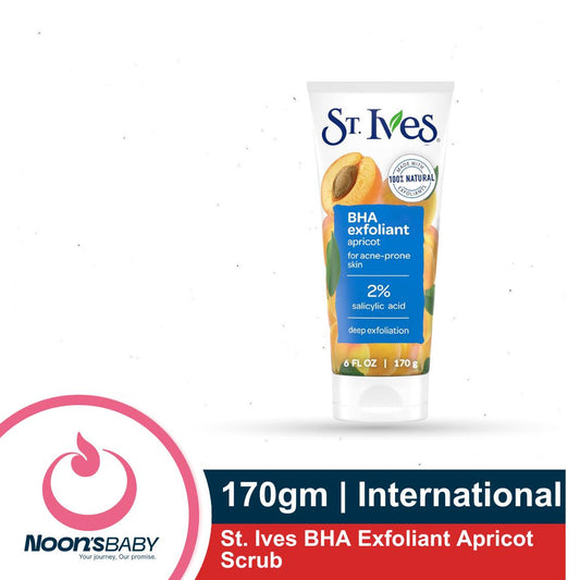 Face Scrub - St. Ives Fresh Skin Face Apricot Scrub Deeply Exfoliates for Smooth, Glowing Skin Made with 100% Natural Exfoliants - 170ml