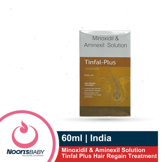 Minoxidil & Aminexil Solution Tinfal Plus Hair Regain Treatment 60ml
