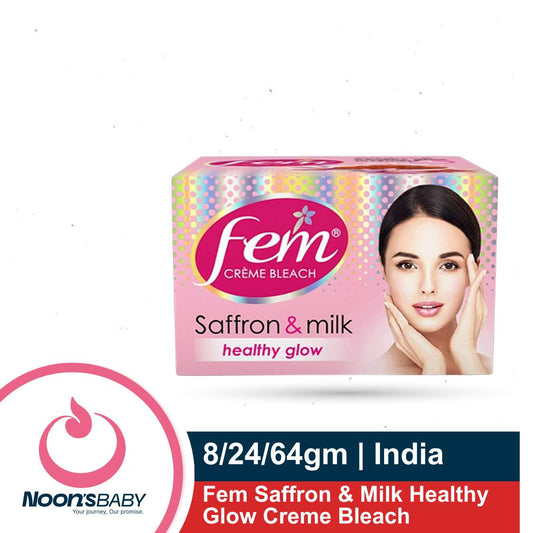 Fem Saffron & Milk Healthy Glow Creme Bleach 8gm/ 24gm/ 64gm | India