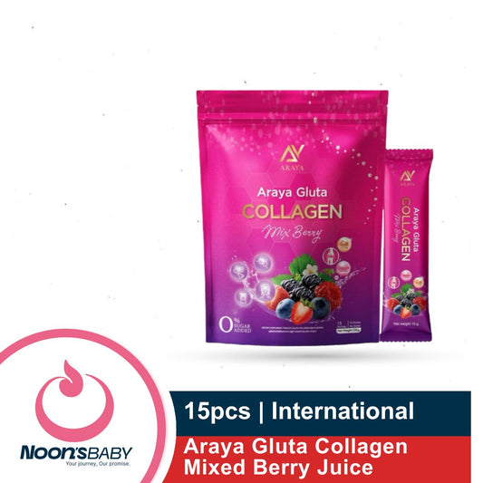 Araya Gluta Collagen Mixed Berry Juice Powder 15 Sachets