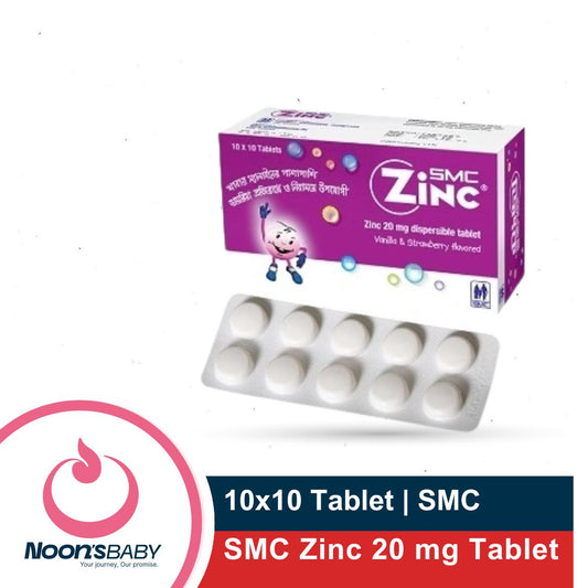 SMC Zinc 20 mg Tablet 10x10 Tablets