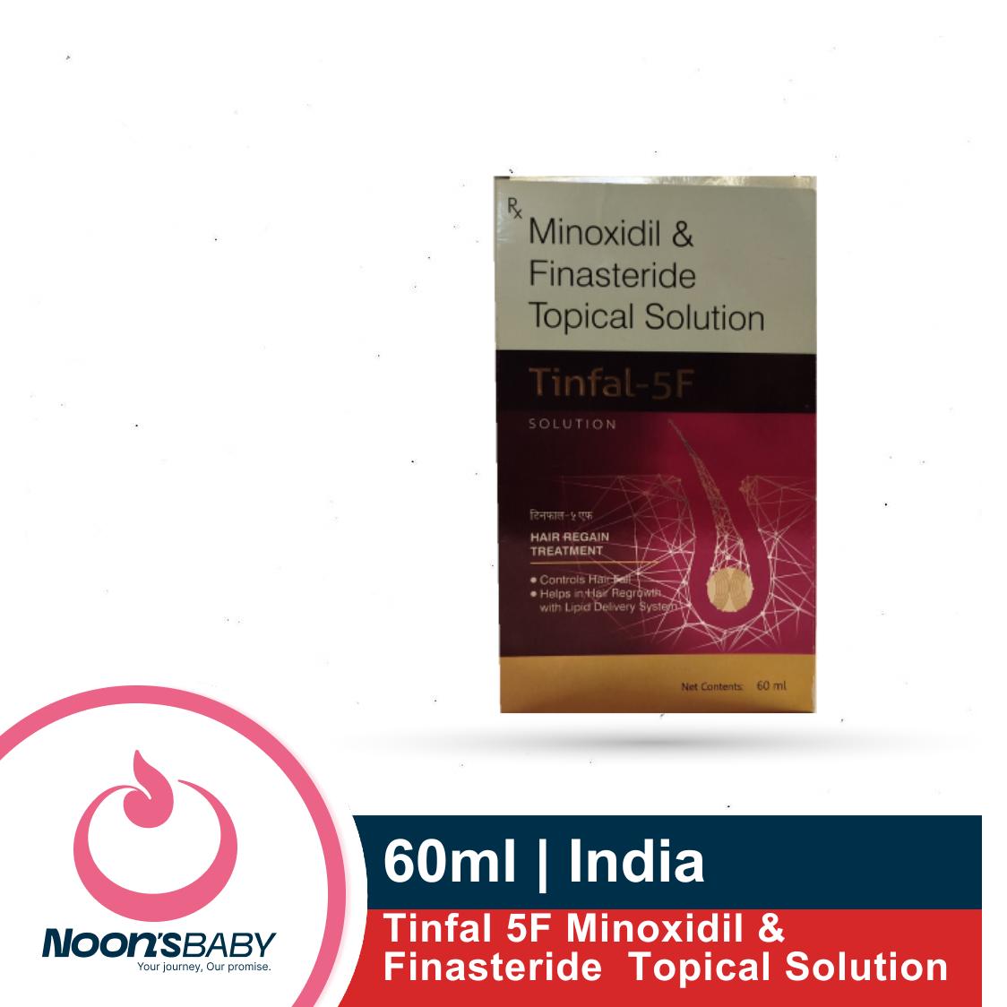 Tinfal 5F Minoxidil Solution with Finasteride Topical Solution 60ml