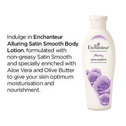 Enchanteur Perfumed Body Lotion 250ml Alluring Satin Smooth Body with Aloe Vera & Olive Butter | Malaysia