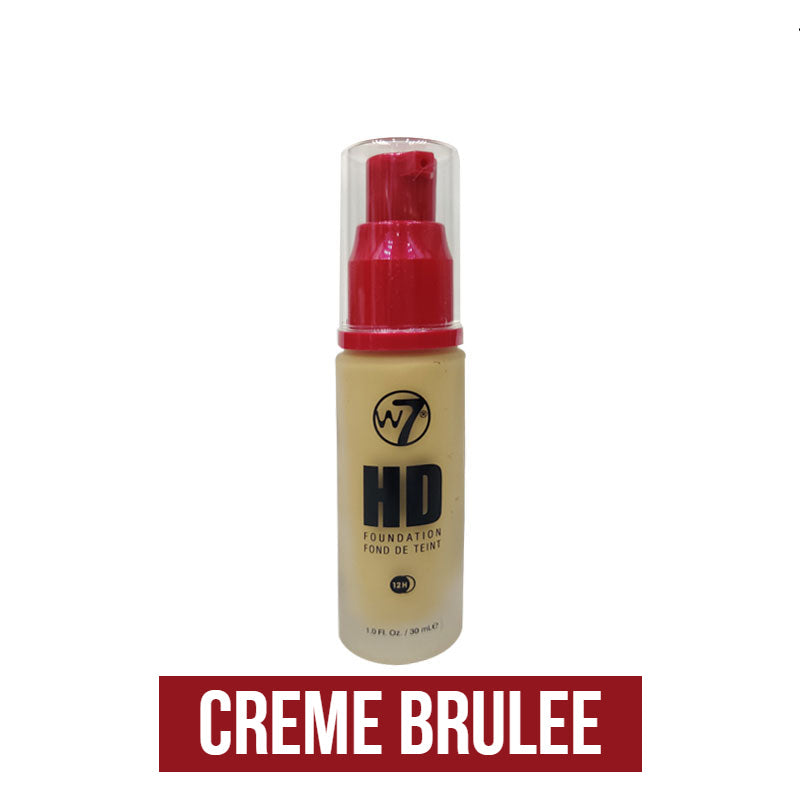 W7 12 Hour HD Foundation for Women Creme Brulee 30ml