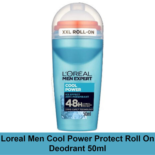 Loreal Paris Men Expert Cool Power 48H Anti-Perspirant Roll-On Deodorant 50ml (International)
