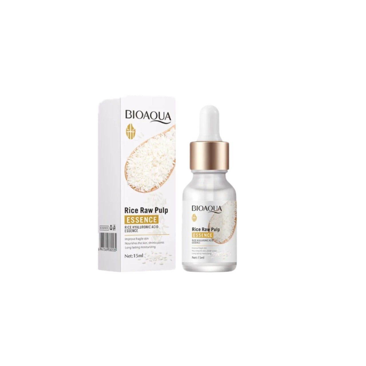 BIOAQUA Hyaluronic Acid Essence Hydration & Moisturizing Rice Serum 15ml