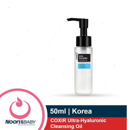 COXIR Ultra-Hyaluronic Cleansing Oil 150ML / 50ML | No Parabens A Step Make Up Remover for Deep Cleaning and Deep Hydration | Korean Skin Care