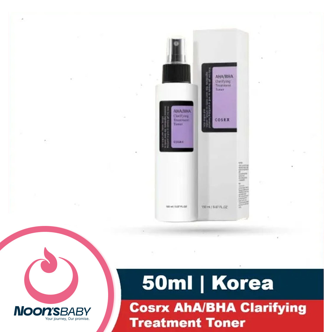 Cosrx AHA/BHA Clarifying Treatment Face Toner 150ml / 50ml | Daily Skincare For All Skin Type | Korean Baeuty