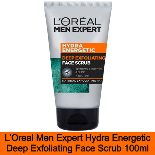 Loreal Men Expert Hydra Energetic Deep Exfoliating Face Scrub 100ml