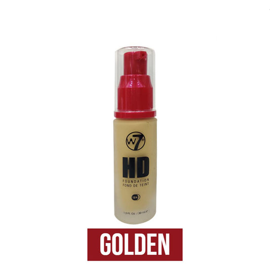 W7 12 Hour HD Foundation for Women Golden Shade 30ml