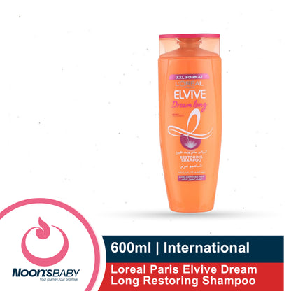 Loreal Paris Elvive Dream Long Restoring Shampoo 400ml/ 600ml (International)