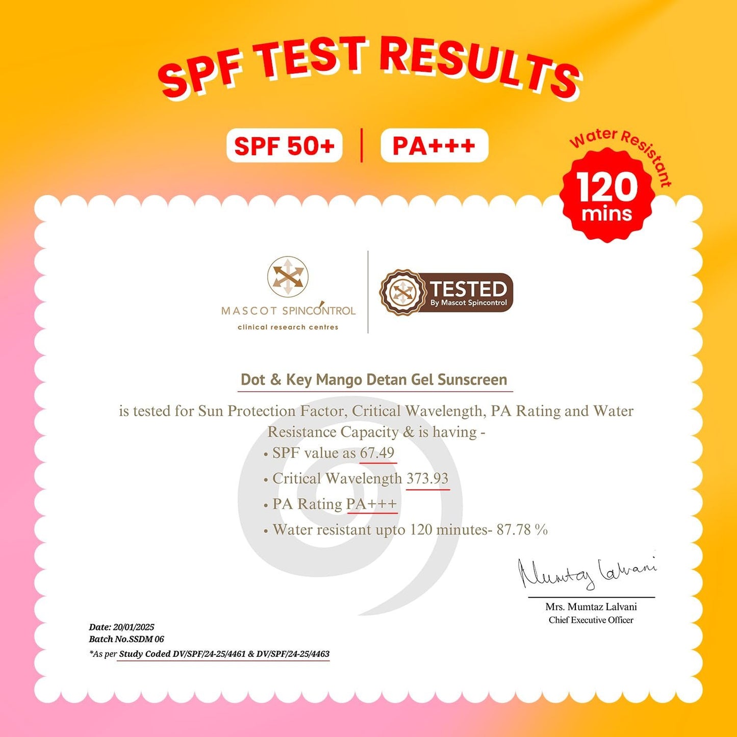 Dot & Key Mango Detan Gel Sunscreen SPF 50+ PA+++ 80gm | Oil-Free, With Alpha-Arbutin & Niacinamide | Controls Tanning, Brightens Skin | Fades Dark Spots, Water Resistant | All Skin Types