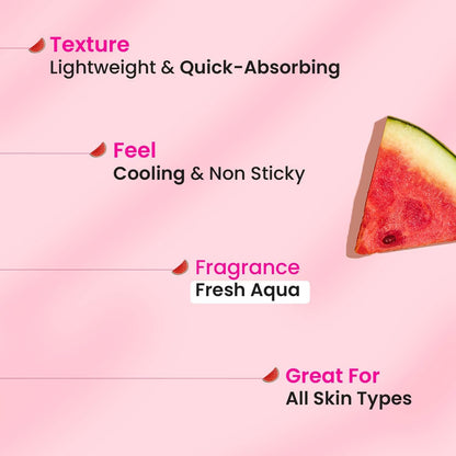 Dot & Key Watermelon Cooling Underarm Roll On 50ml | Odour & Sweat Controls | 4% AHA + BHA | Fresh Aqua Fragrance | Gently Exfoliates & Smooths Skin | For Men & Women | Made in India
