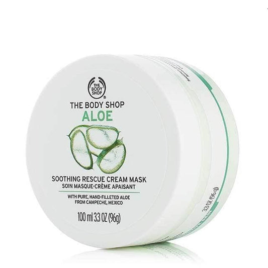 The Body Shop Aloe Soothing Rescue CreamMask 100ml (Made in UK)