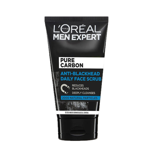 Loreal Paris Men Expert Pure Carbon Anti Blackhead Daily Face Scrub 100ml (International)