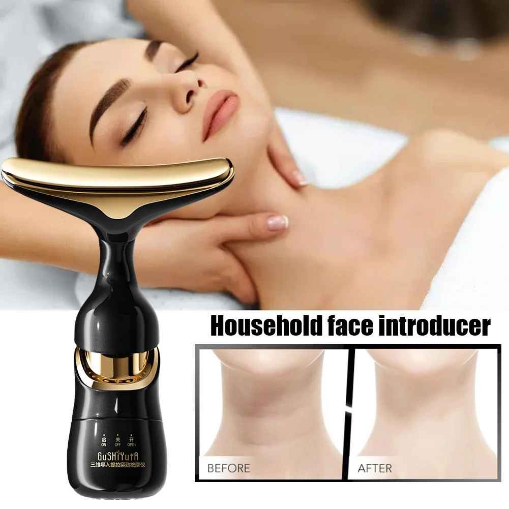 3 IN 1 EMS Face Lifting Massager Neck Firming Eye Massage Skin Fine Lines Beauty Tools Skin Lifting Tightening Device Skin Care Tool