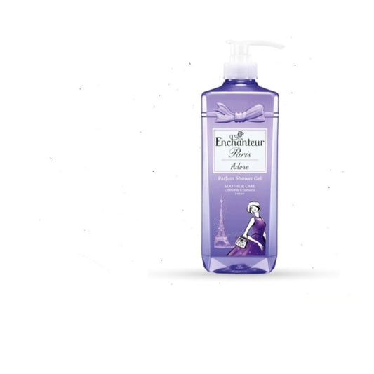Enchanteur Paris Adore Soothe & Care Parfum Shower Gel 750gm with Chamomile & Edelweiss Extract | Malaysia