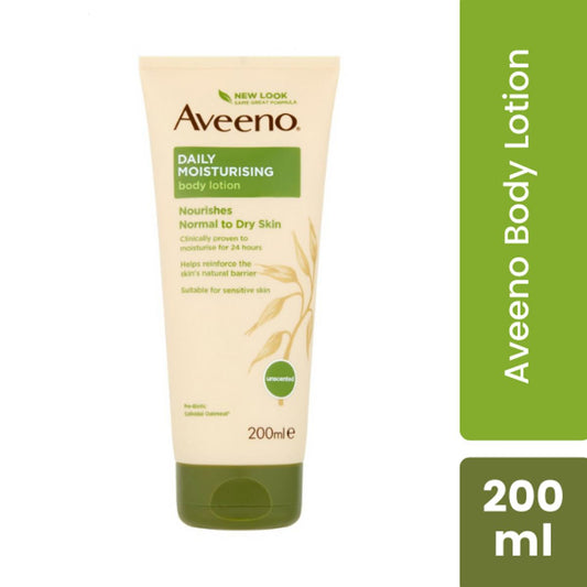 Aveeno Daily Moisturising Lotion for Normal to Dry Skin 200ml (Made in France)