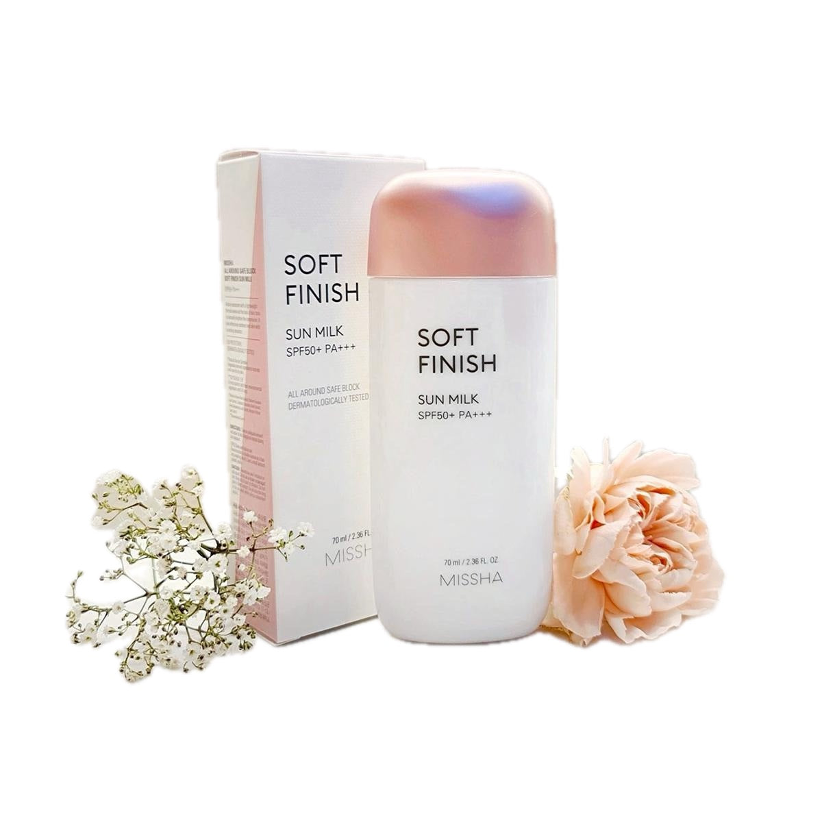 Missha All Around Safe Block Soft Finish Sun Milk SPF50+ Or PA+++ (70ml)