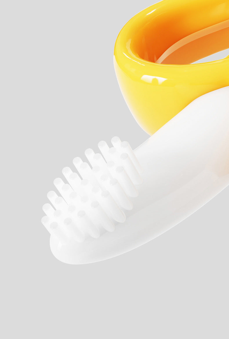 Baby Safe Banana Shape Baby Teether Toys Silicone Toothbrush