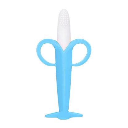 Baby Safe Banana Shape Baby Teether Toys Silicone Toothbrush
