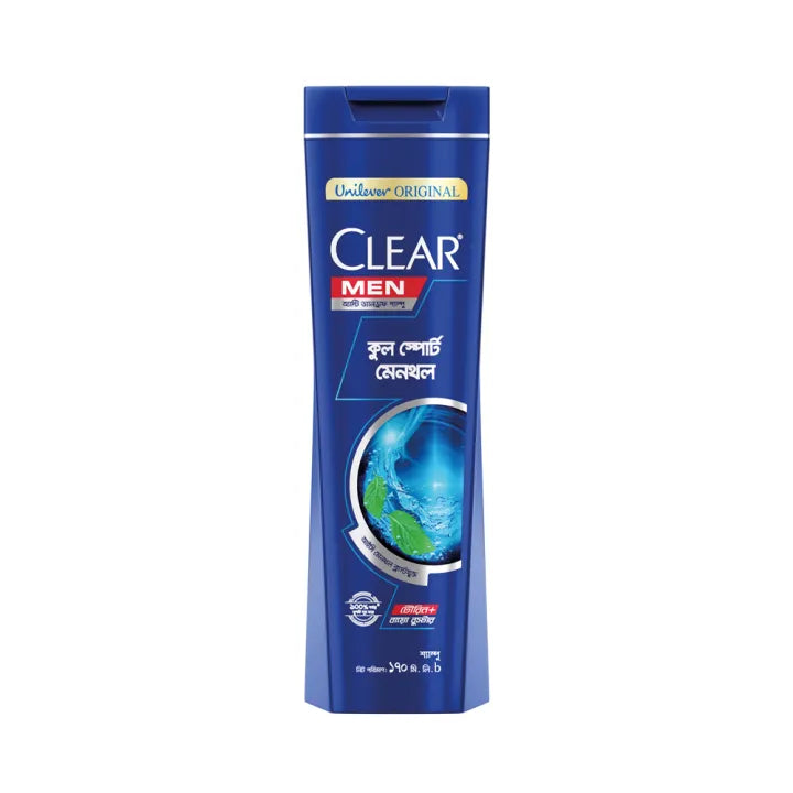 Clear Men Shampoo Cool Sport Menthol Anti Dandruff 450ml/ 330ml/ 170ml | Bangladesh