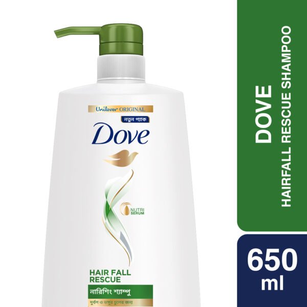 Dove Shampoo Hair fall Rescue Nourishing Shampoo 170ml / 330ml / 450ml/ 650ml | Bangladesh