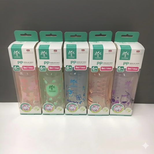 Minitree Baby Feeding Plastic Bottle 6m+ 270ml Multicolor