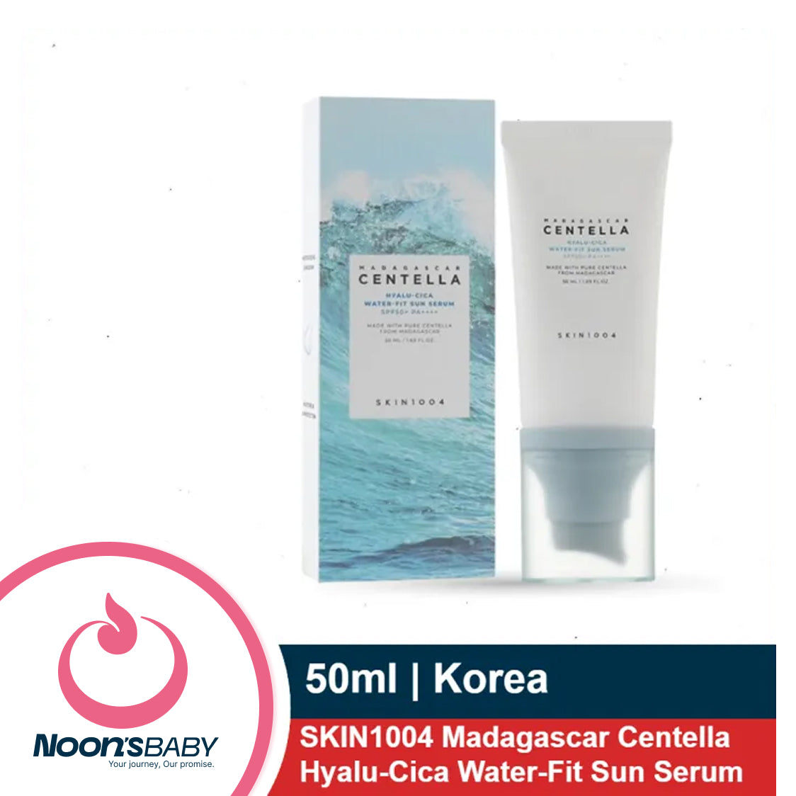 SKIN1004 Madagascar Centella Hyalu-Cica Water-Fit Sun Serum 50ml For All Skin Types SPF50 | Korea
