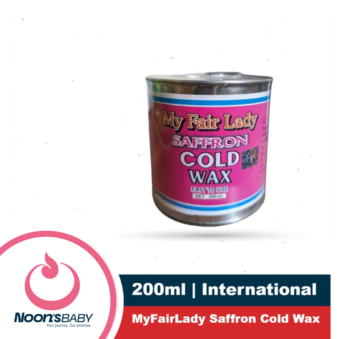 My Fair Lady Saffron Hot/ Cold Wax Easy To Use 200ml Body Hair Removal with 80pcs WAX Paper
